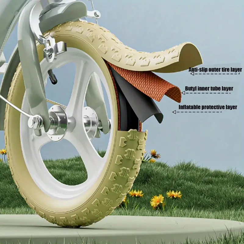 Foldable Retro Style Kids Bike - Image 2