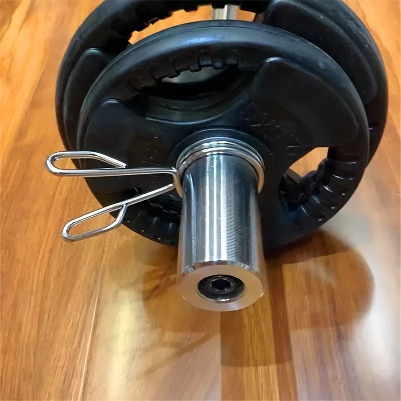 Stainless Steel Adjustable Weight Plate Barbell - Image 2