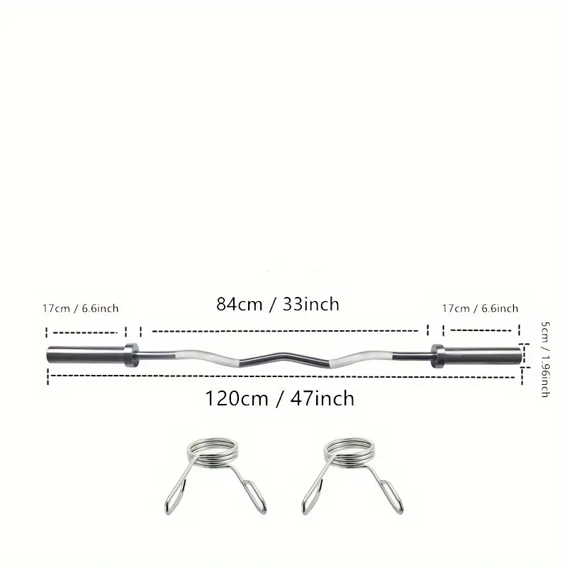 Stainless Steel Adjustable Weight Plate Barbell - Image 4