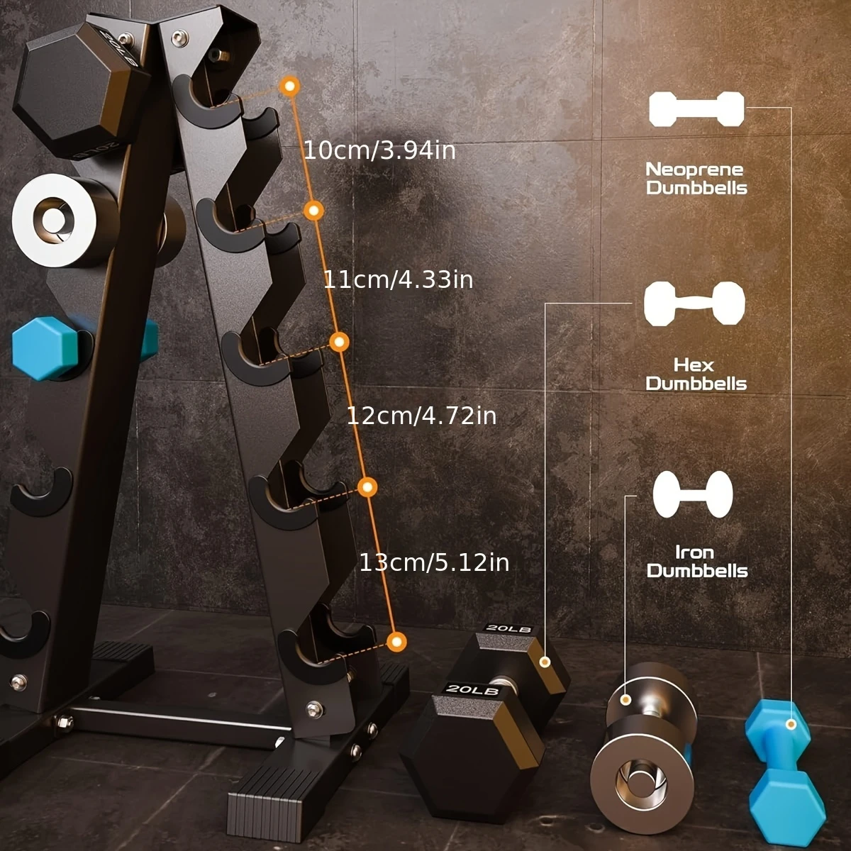 A-Frame Dumbbell Rack - Image 3