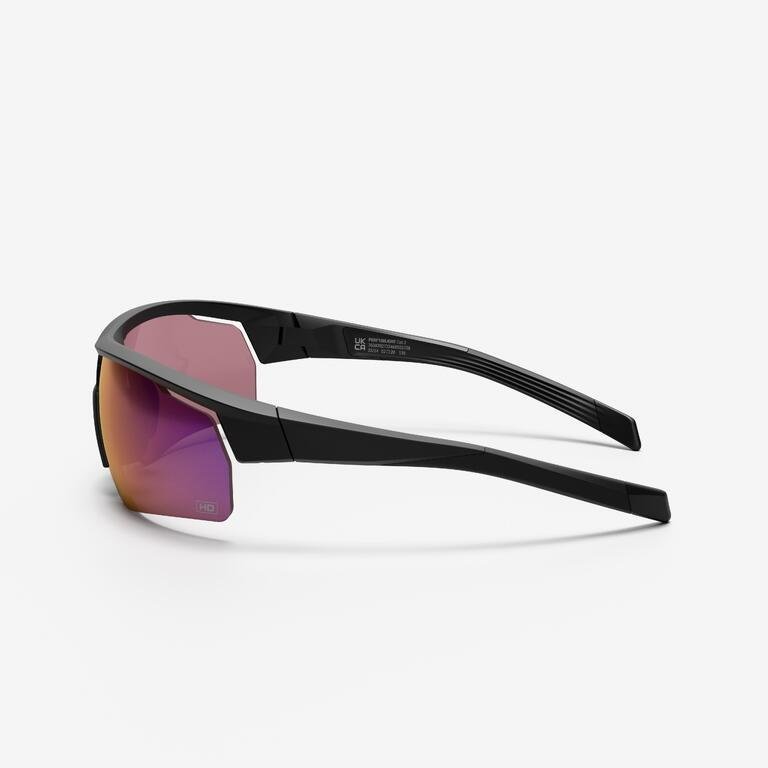 Adult Cycling Cat 3 High Definition Sunglasses Perf 100 - Black - Image 4