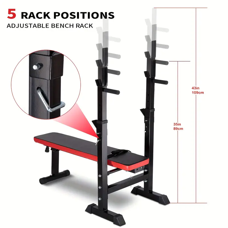 MENCIRO Adjustable Folding Weight Bench - Image 4
